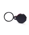 5X 60Mm Cam Optik Lens Katlabilir Deri Kaplamalı Cep Büyüteç Xx1051