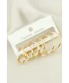 6 Adet İnce Boru Halka Küpe 2-2,5-3 cm
