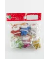 6 Adet Küçük Noel Baba Yılbaşı Ağaç Süsü