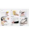 6 Adet Yapışkanlı Beyaz Mermer Desenli Sticker 30x30 cm