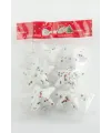 6 Adet Yıldız Yılbaşı Ağaç Süsü 6 cm