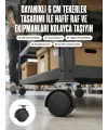 6 Cm Döner Kilitsiz Ayak Tek Parça