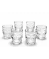 6lı Kurukafa Şeffaf Cam Shot Bardağı Seti 9x8 cm