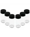 6 Pcs Cam - 225ml Baharatlık - Tuzluk Plastik Kapak
