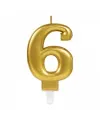 6 Rakam Mum Gold Renk