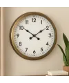 60 cm Eskitme Metal Dekoratif Duvar Saati