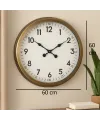 60 cm Eskitme Metal Dekoratif Duvar Saati