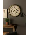 60 Cm Eskitme Metal Eskitme Kadran Duvar Saati