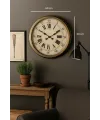 60 Cm Eskitme Metal Eskitme Kadran Duvar Saati
