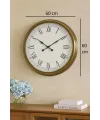 60 cm Eskitme Metal Retro Duvar Saati