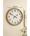 60 cm Eskitme Metal Standart Duvar Saati