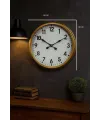 60 Cm Gold Metal Dekoratif Duvar Saati