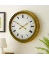 60 cm Gold Metal Roma Rakamlı Duvar Saati