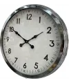 60 cm Krom Metal Dekoratif Duvar Saati