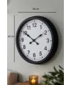 60 cm Siyah Metal Duvar Saati