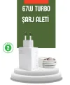 67 Watt Turbo Şarj Cihazı Redmi Note 10 11 12 Uyumlu