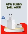 67 Watt Ultra Hızlı Şarj Adaptörü Xiaomi Redmi 9 10 12c Uyumlu