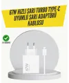 67w Turbo Hızlı Şarj Adaptörü Ve Type-c Kablo Güvenli Şarj Teknolojisi