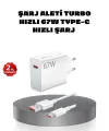 67w Turbo Type-c Hızlı Şarj Adaptörü – Akıllı Koruma Çipli, Hızlı Şarj Destekli