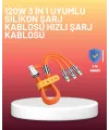 Çinko Alaşımlı Uçlu 120 w Şarj Kablosu – Dolaşmaya Dayanıklı 1,2 m Usb Kablo