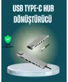 Usb‑c Çoklu Bağlantı Merkezi – 5 Gbps, 100‑240 v, Sağlam Eloksal Tasarım