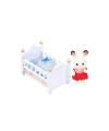 5017 Sylvanian Families, Çikolata Kulaklı Tavşan Bebek ve Yatağı , +3 yaş
