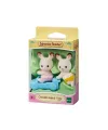 5420 Sylvanian Families Çikolata Kulaklı Tavşan İkiz Bebekleri +3 yaş