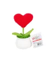 FL-7 12Lİ Kroşe Örgü Saksıda Kalp -Birliktoys
