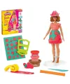G1360 Play-Doh Barbie Çiçek Desenleri ve Püsküller Hamur Oyun Seti +3 yaş