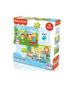 13406 KS Fisher-Price Baby Puzzle - Railway & Bedtime / 12+24 Parça Puzzle / +4 yaş