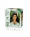 20665 Diken Kolye ve Sinek Kuşlu Kendi Portresi Frida Kahlo 1000 Parça Puzzle
