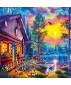 20818 PUZZLE 1000 Evening Sunset Cabin