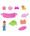 JFV00 Polly Pocket Ananas Köpekçik Plajı Mini Oyun Seti