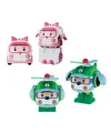 POLI MRT-674 Robocar Poli Mini Transforming Kasabanın Kurtarma Araçları 4lü Set