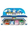 POLI MRT-760 Robocar Poli Mini Kasabanın Kurtarma Araçları 4lü Set