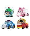 POLI MRT-760 Robocar Poli Mini Kasabanın Kurtarma Araçları 4lü Set