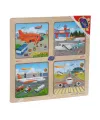 ONY-343/344/345/346 Ahşap Eğitici 4lü Puzzle -Onyıl