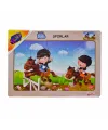 ONY-85-86-87-88 Ahşap Eğitici Puzzle Sporlar -Onyıl