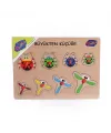 131-132 ONY Ahşap Tutmalı Puzzle Büyükten Küçüğe -Onyıl