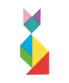 03 569 Ahşap Manyetik Tangram -Pilsan Oyuncak