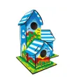 5269 Kumtoys Boyanabilir 3lü Kuş Evi - Bird House