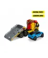 203749039 Giant Tow TruckVolvo FMX freewheel light sound manual crane and