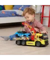 203749039 Giant Tow TruckVolvo FMX freewheel light sound manual crane and