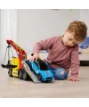 203749039 Giant Tow TruckVolvo FMX freewheel light sound manual crane and
