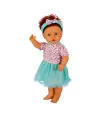 1060011 Lila Sesli Saçlı Et Bebek 60 cm