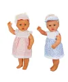 1060011 Lila Sesli Saçlı Et Bebek 60 cm