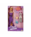 3393 SUN-RST-SIS Minik Alisha Yedek Kıyafetli Bebek Set 29 cm - Sunman