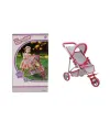 9614  3 Tekerlekli Pembe Gri Puset -Sunman