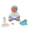 1030141 Sesli Bebelou Tuvalet Zamanı Bebek Seti 32 cm -Sunman