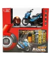 5839 SUN-MYG-MOTOSİKLET 1 12 BMW KASKLI FİGÜR PB.3R SES IŞIK